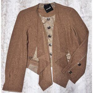 Animale Designer Jacket Laine Wool Camel NWT